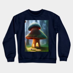 Enchanting Home for Sale (1) - Magic Mushroom House Crewneck Sweatshirt